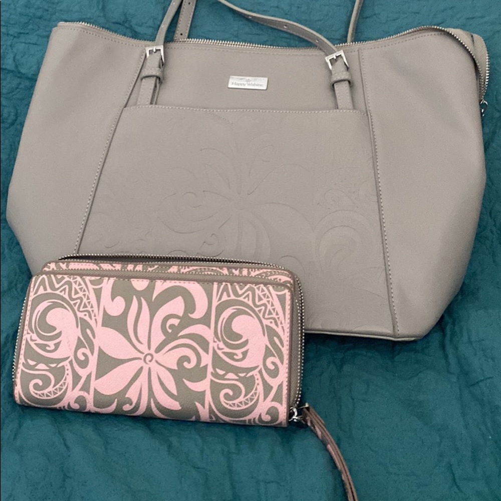 Happy Wahine handbag and matching wallet